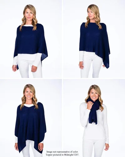Miniatura 6 de CLAUDIA NICHOLE by Alashan Poncho estilo vestido, 100% cachemira