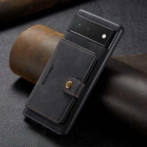 Miniatura 5 de Funda para Google Pixel 6 Pro, cartera magnética desmontable con ranura para efectivo, soporte de carga inalámbrica, función atril compatible