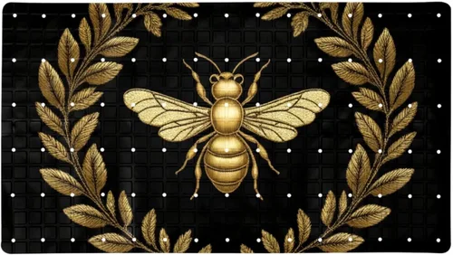 Miniatura 8 de Tapetes de baño y ducha, tapete de baño antideslizante con agujeros de drenaje y ventosas para suelo de baño, 15.1 x 26.8 pulgadas