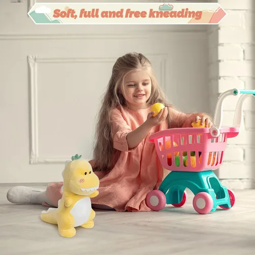 Miniatura 4 de Animal de peluche de dinosaurio, lindo dinosaurio de peluche de 12 pulgadas, suave, juguetes de peluche de dinosaurio para niños, niñas, niños