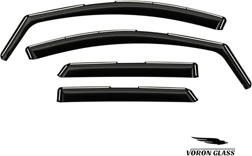 Miniatura 7 de Voron Glass - Protectores de lluvia de canal extra duraderos para Ford Edge 2015-2024, deflectores de ventana, viseras de ventilación, 4 piezas