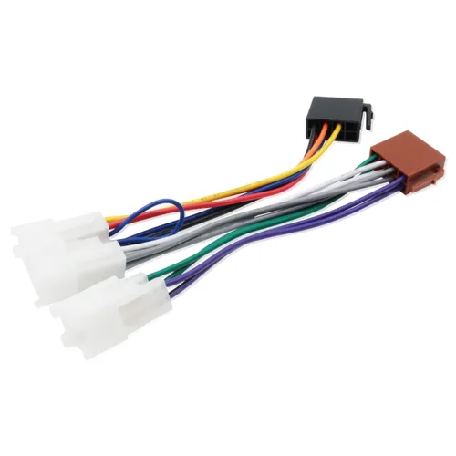 Arnés de cableado de reemplazo para radio ISO de Toyota Corolla Camry RAV4 Highlander, cable de alimentación para estéreo de coche y adaptador de