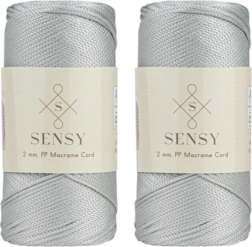 Miniatura 73 de Sensy Premium Cuerda de Poliéster de 2mm 251 Yardas Cuerda de Polipropileno 100% Cordón de Macramé 2mm Cordón para Bolsa de Ganchillo Cuerda