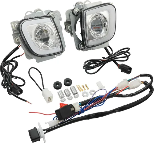 Miniatura 2 de Green-L Kit de lámpara de luz antiniebla rectangular para motocicleta para Honda Goldwing GL1800 F6B 2012-2017 Valkyrie 1800 2014-2015