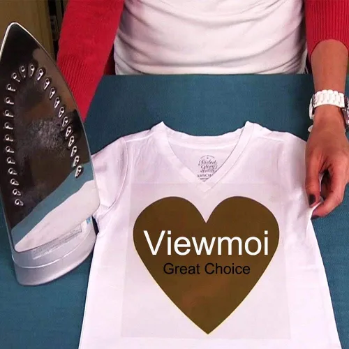 Miniatura 6 de Viewmoi Vinilo de transferencia de calor HTV para camisetas rollos de 12 pulgadas por 7 pies (negro)