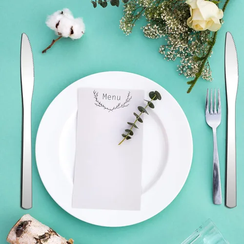 Miniatura 7 de Gisafai 150 cuchillos de cena de acero inoxidable de 8.3 pulgadas, cuchillos separadores de cubiertos, cuchillo de mantequilla duradero para mesa