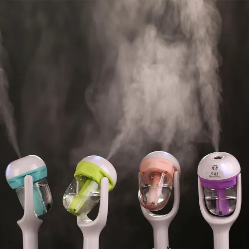 Miniatura 6 de Humidificador de purificador de aire de coche y aromaterapia Mini cargador de coche Puerto portátil humidificador de niebla fría con aroma difusor