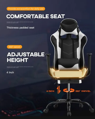 Miniatura 7 de Nueva silla para juegos de espalda alta para Computadora, Silla de diseño ergonómico