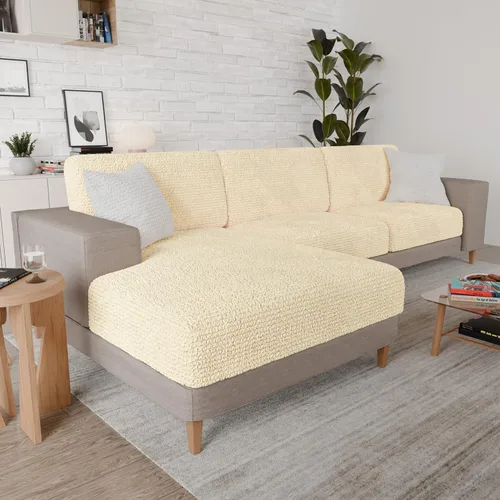 Miniatura 2 de PAULATO BY GA.I.CO. Funda de Cojín para Sofá - Funda de Cojín de Sofá - Funda para Cojín en T y Cojín de Caja - Protector de Muebles de Sofá de Crema