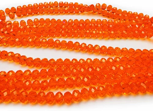 Miniatura 17 de Cuentas de vidrio Rondelle de 0.079 in para hacer joyas, cuentas espaciadoras de Briolette Crytal facetadas para pulseras, collares, aretes