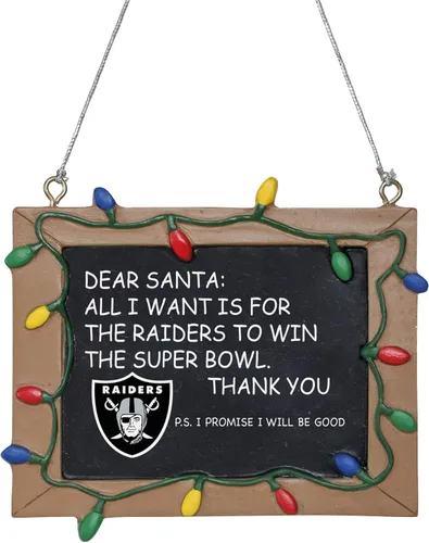 Miniatura 18 de NFL Resin Holiday Christmas Chalkboard Sign Ornament