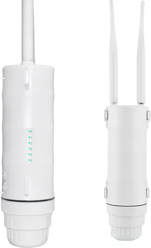 VSVABEV - Router de módem 4G LTE para exteriores con ranura SIM, repetidor WiFi para interiores y exteriores de 2.4G 300Mbps, punto de acceso POE