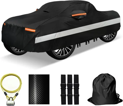 Miniatura 11 de Funda para coche SUV de 30 capas para automóviles, impermeable para todo tipo de clima, protección UV, resistente a la nieve, resistente al viento