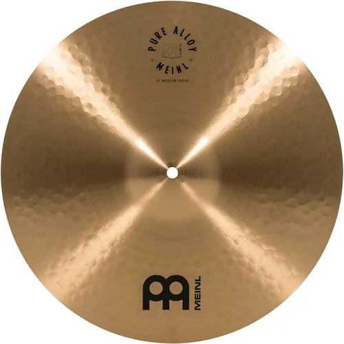 Meinl - Platillo mediano de choque de 16 pulgadas, aleación pura tradicional, fabricado en Alemania, PA16MC