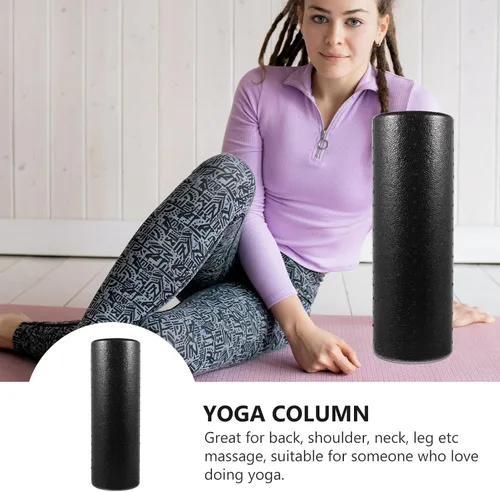 Miniatura 4 de Rodillo de yoga de espuma de alta densidad para masaje de tejido profundo y rodillo de fitness firme muscular para aliviar la circulación, adecuado