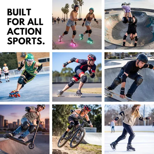 Miniatura 7 de Bont Coderas para adultos, protección para Roller Derby, patín de ruedas, patín de parque, patín de hielo, monopatín, scooter