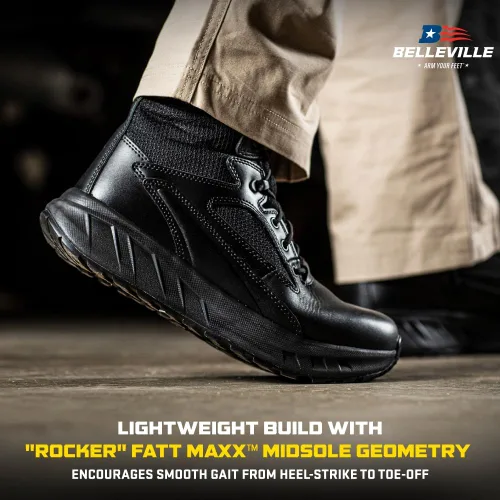 Miniatura 5 de B Belleville Arm Your Feet Tactical Research MAXX - Botas tácticas maximalistas de 6 pulgadas ultra acolchadas para hombre con cremallera, diseñadas