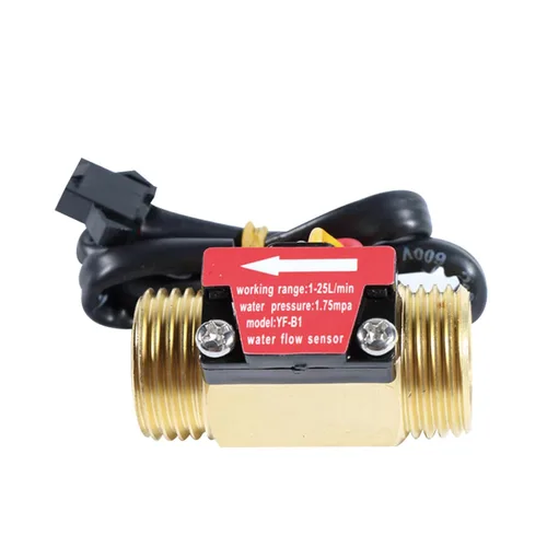 Miniatura 8 de Sensor de flujo de agua de rosca macho G1/2 pulgadas, interruptor de latón, efecto Hall, medidor de flujo líquido, contador BSP con sensor