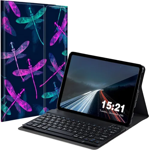 Miniatura 28 de Funda de teclado para Samsung Galaxy Tab S6 Lite 2022/2020, Galaxy Tab S6 Lite SM-P610/P613/P615/P619 con teclado Bluetooth inalámbrico desmontable