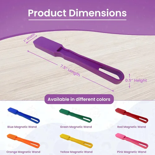 Miniatura 5 de MR CHIPS Varitas magnéticas de bingo fabricadas en Estados Unidos, 7 colores para elegir, 1 pieza, ideal para bingo, experimentos científicos