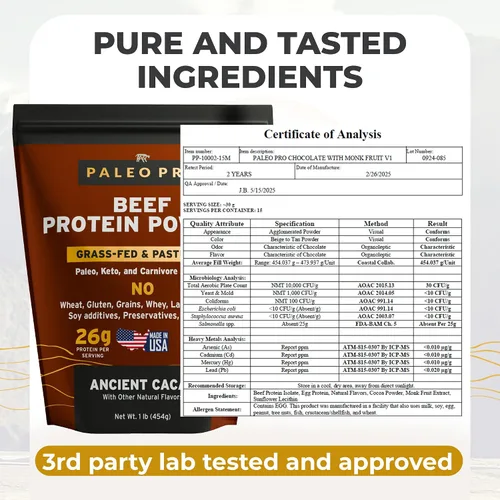 Miniatura 2 de Proteínas paleo en polvo, 1 libra/16 oz, de PaleoPro, 1