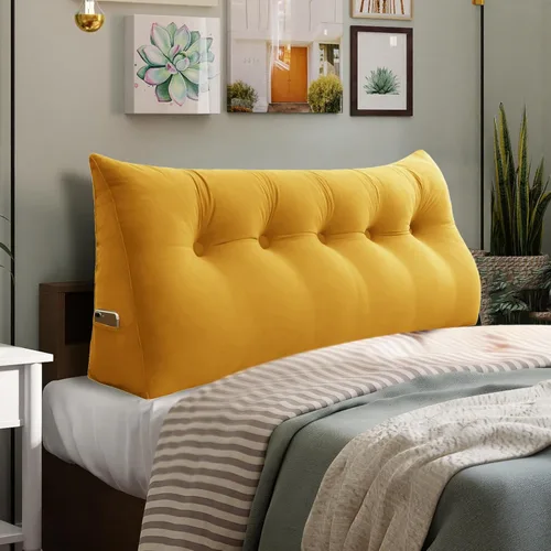 Miniatura 40 de Almohada de Cuña Engrosada de 10 libras para Cabecero Posicionador Corporal Almohada de Cuña para Cama Soporte de Respaldo Almohada Triangular