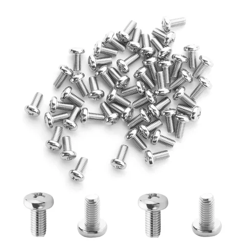 Miniatura 48 de MroMax 5 tornillos de máquina Phillips de cabeza plana M8 x 0.984 in, acero inoxidable 304 18-8, rosca completa, tornillos de cabeza cruzada gris