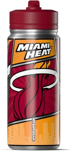 Miniatura 15 de Hydrapeak Milwaukee Bucks - Botella de agua de acero inoxidable con licencia oficial de la NBA de 20 onzas con tapa con pajilla, botella deportiva