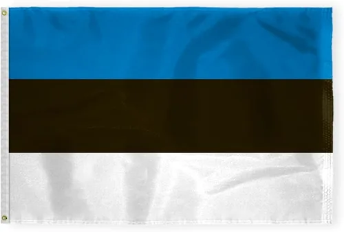 Miniatura 10 de AGAS - Bandera de Estonia de 5 x 8 pies, nailon 200D, 6 agujas cosidas, dobladillo con mosca, nunca se oxida, ojales de latón, bandera nacional
