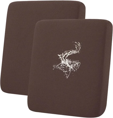 Miniatura 66 de hyha Fundas impermeables para cojines de sofá para mascotas, funda antideslizante para asiento de sofá para perros lavable, tela de jacquard Gris