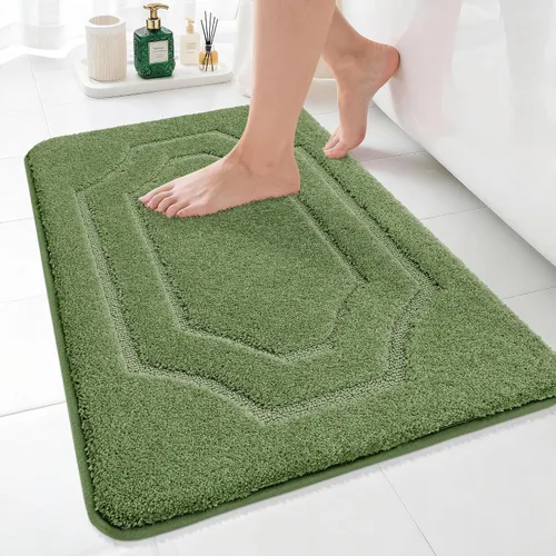 Miniatura 10 de BEQHAUSE Alfombra de Baño-Antideslizante-Tapete de Baño-Suave y Absorbente-Tapete de Ducha-Tapetes de Baño de Poliéster para Baño Lavables a Máquina