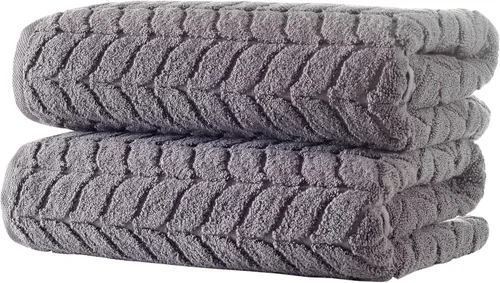 Miniatura 36 de BAGNO MILANO Toallas de baño de algodón turco, toallas de mano, juego de toallas de lujo de felpa suave de la colección jacquard