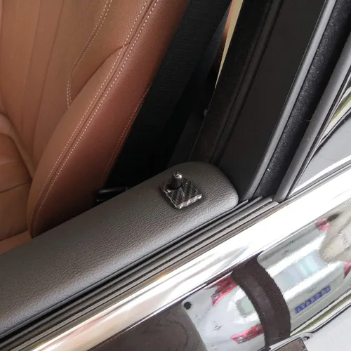 Miniatura 4 de YIWANG Adhesivo de fibra de carbono para puerta de coche, 4 unidades, para BMW X5 F15 2014 2015 2016 2017 2018, para BMW X6 F16 2015 2016 2017 2018