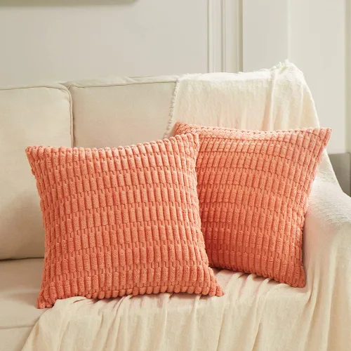 Miniatura 52 de Fancy Homi - Paquete de 2 fundas de almohada decorativas estilo bohemio de 16 x 16 pulgadas para sala de estar, sofá, cama, funda de cojín cuadrada