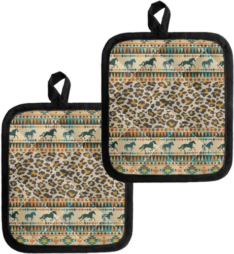 Miniatura 18 de UNICEU Porta ollas de mariposa con diseño de gallo, 2 paquetes para cocina, hornear, parrilla, cocinar, resistentes al calor, almohadillas calientes