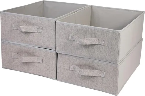 Miniatura 10 de Clothings - Contenedores de almacenamiento plegables, organizadores plegables y cestas de almacenamiento, cubo de almacenamiento para dormitorio