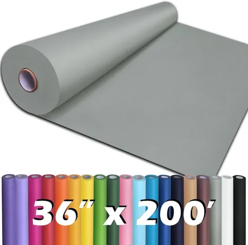 Miniatura 8 de PerkHomy - Rollo de papel kraft blanco de 36" x 2,400" (200') para manualidades, papel de tablón de anuncios, arte, cobertura de mesa, manualidades