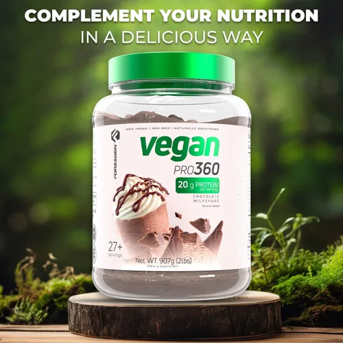Miniatura 9 de Forzagen Proteína Vegana 360 2 Libras 27 Porciones, Proteína a Base de Plantas Extraída de Quinua, Arroz Integral y Proteína Aislada de Guisante