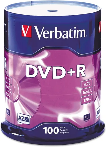Miniatura 5 de Verbatim Discos DVD+R en Blanco Tinta AZO 4.7GB 16X Discos Grabables - Paquete de 25 Discos