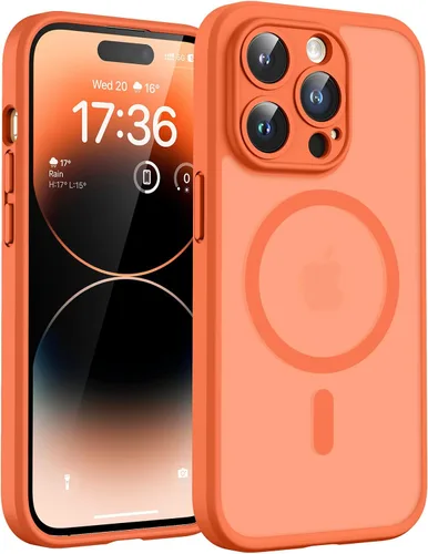 Miniatura 94 de TOCOL Funda magnética 3 en 1 para iPhone 14 Pro, mejorada [protección completa de cámara] con 2 protectores de pantalla, funda de grado militar Azul