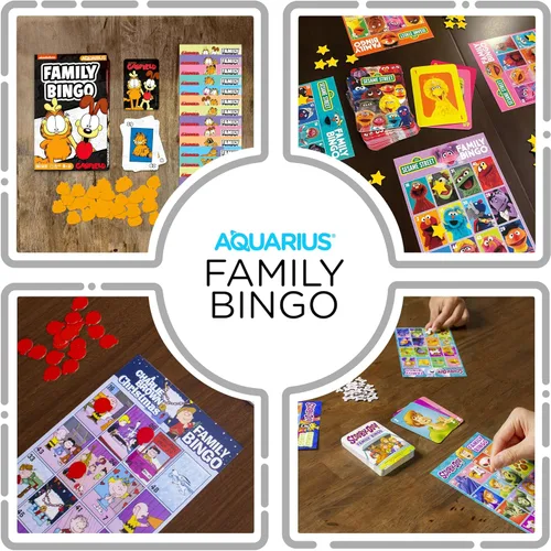 Miniatura 4 de Aquarius Garfield - Juego de bingo familiar de Nickelodeon, juego de mesa de fiesta para niños, adolescentes y adultos, regalo de gato lasaña