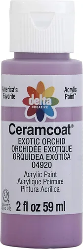 Delta Creative 4920 CERAMCOAT 2 onzas, orquídea exótica, paquete de 1 Huerto exótico