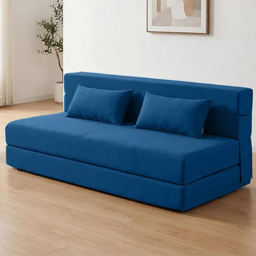 Miniatura 9 de SUYOLS Sofá Cama Plegable con Almohadas - Silla Convertible Sofá de Piso y Colchón para Dormir, Sleeper de Espuma Viscoelástica Plegable para Sala