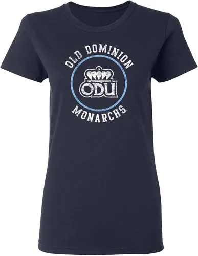 Miniatura 34 de NCAA - Camiseta para mujer, diseño de círculo envejecido, color del equipo, universidad