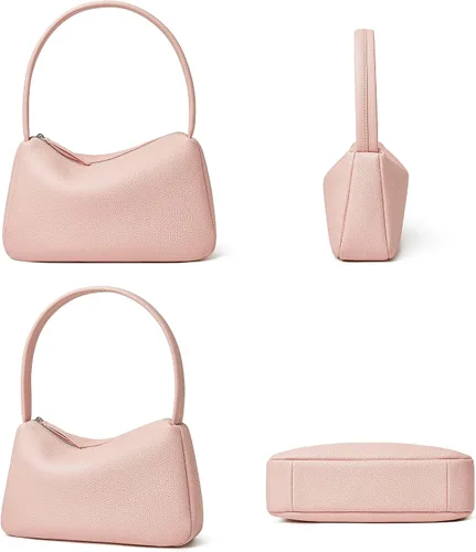 Miniatura 5 de Daiblueland Bolso pequeño de cuero para mujer, bolso de mano de lujo con cierre de cremallera