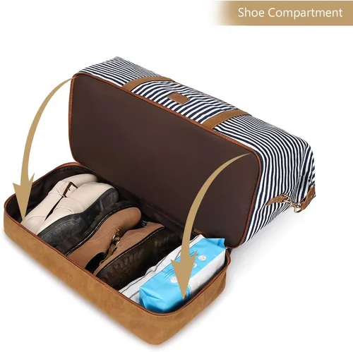 Miniatura 6 de Plambag - Bolsa de lona grande para el fin de semana impermeable tamaño grande PB0167DB