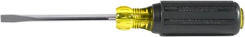 Miniatura 4 de Klein Tools 605-4B - Destornillador de punta de gabinete de doblado de alambre de 4 pulgadas, fabricado en EE. UU