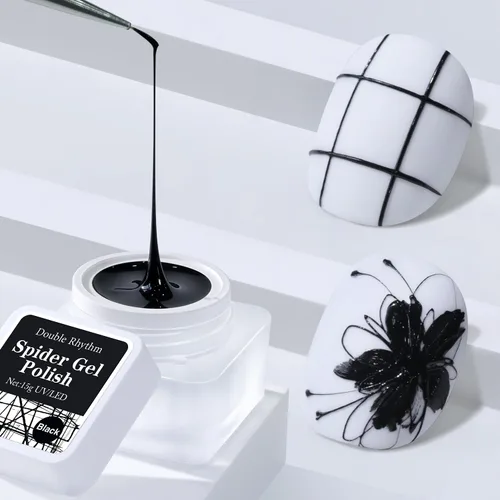 Miniatura 10 de Double Rhythm 3D Gel de uñas en gel transparente sólido para esculpir, antiadherente, gel duro para construcción, tallado, moldeado, extensión
