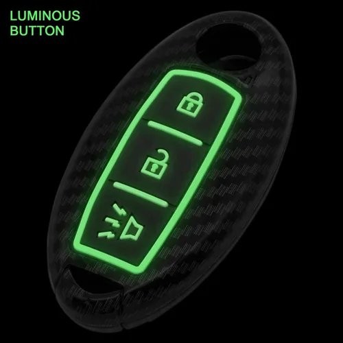 Miniatura 2 de Funda para llavero inteligente compatible con Infiniti EX35 EX37 FX35 FX37 FX45 FX50 Q70 QX50 QX70 para Nissan 370Z Armada Cube Juke Leaf Murano