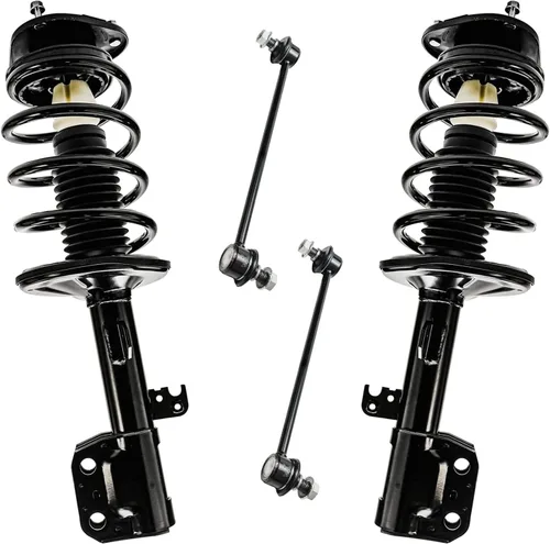 Miniatura 57 de Detroit Axle - Kit de puntales delanteros para Jeep Grand Cherokee 2005-2010 2006-2010 Commander 2007 2008 2009, 2 montajes rápidos de 2 barras
